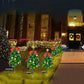 2pcs Solar Christmas Tree Lights LED Outdoor Water-resistant Decor Light