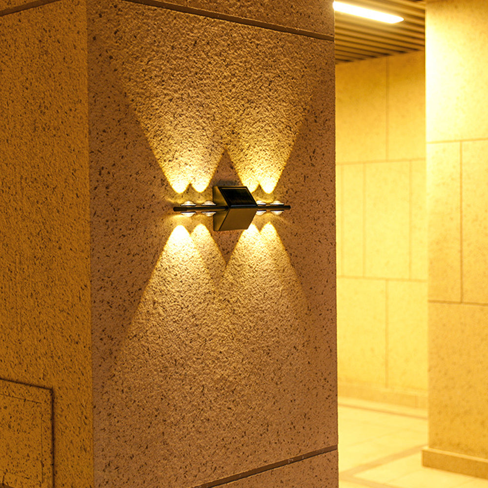 2pcs Up and Down Lamp Solar Wall Lights