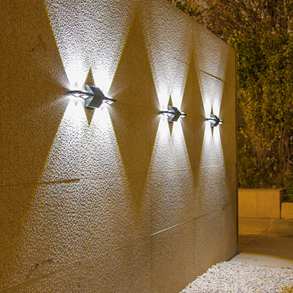 2pcs Up and Down Lamp Solar Wall Lights