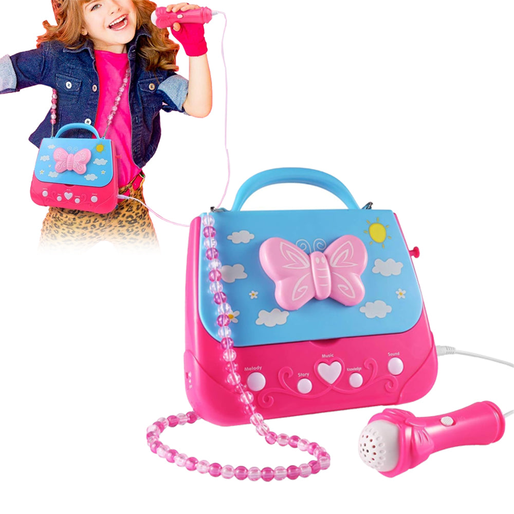 Kids Portable Karaoke Machine Karaoke Player Musical Bag with Microphone