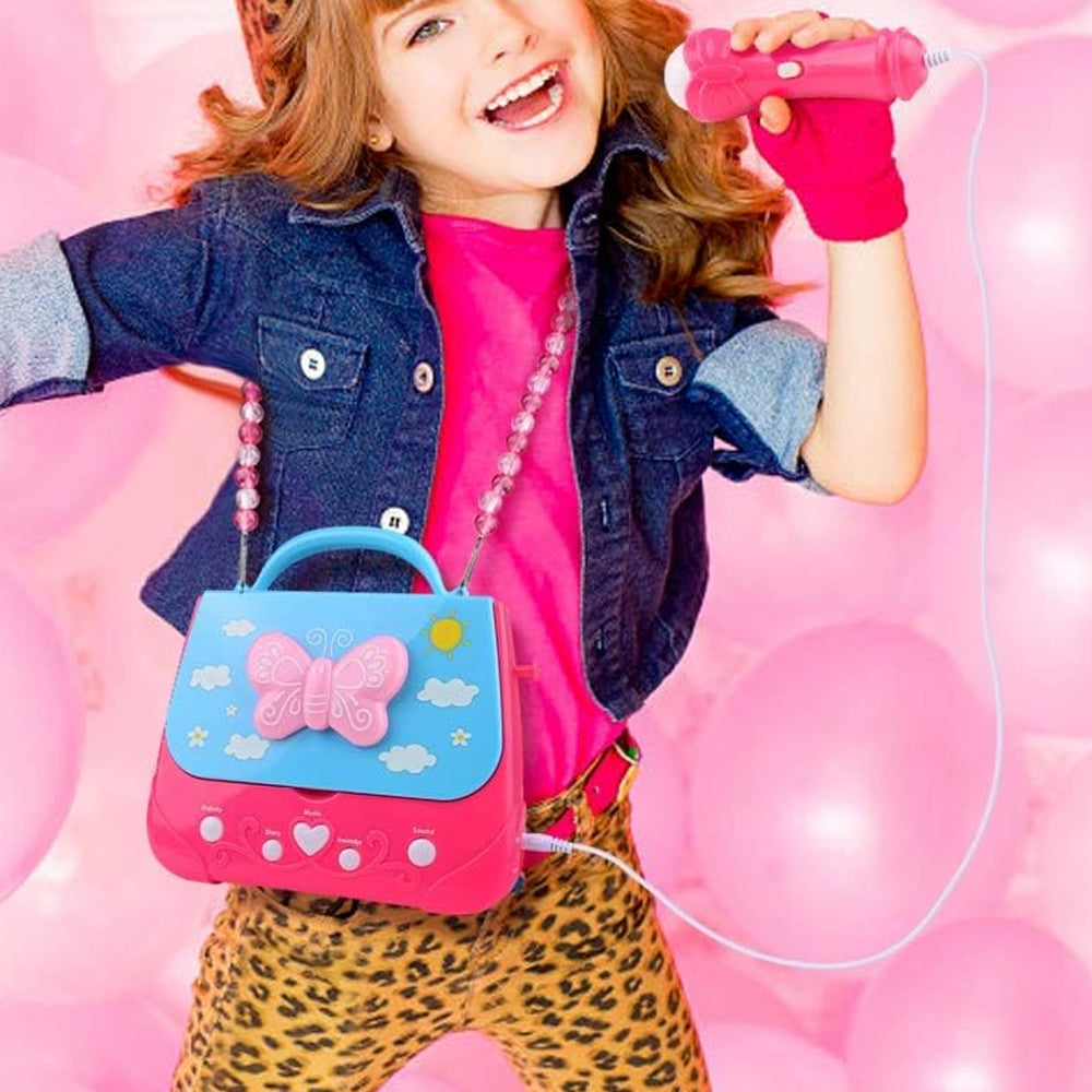 Kids Portable Karaoke Machine Karaoke Player Musical Bag with Microphone
