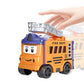 4Pcs Flip Transformable 2-in-1 Engineering Vehicle Sliding Toy Cars For Kids