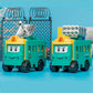 4Pcs Flip Transformable 2-in-1 Engineering Vehicle Sliding Toy Cars For Kids