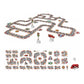 44-Piece DIY Assembling RailCar Set Puzzle Track Car Play Set RailCar Building Toys Educational Toys