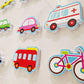 Set of DIY Cartoon Cars Wall Stickers Kids Bath Toys