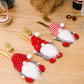 3Pcs Christmas Gnome Tableware Holder Silverware Holders Pockets Set Spoon Fork Bags