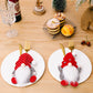 3Pcs Christmas Gnome Tableware Holder Silverware Holders Pockets Set Spoon Fork Bags