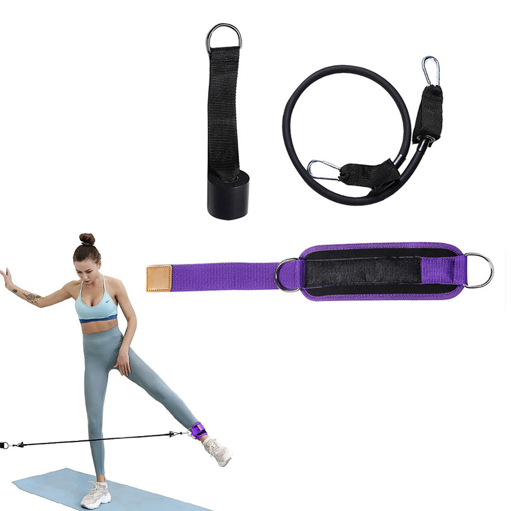 3Pcs Ankle Resistance Band Set Leg Training Resistance Band Fitness Training Equipment