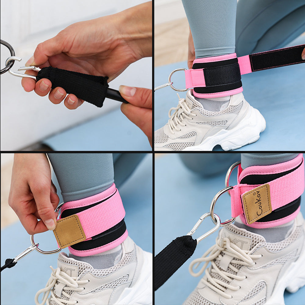 3Pcs Ankle Resistance Band Set Leg Training Resistance Band Fitness Training Equipment