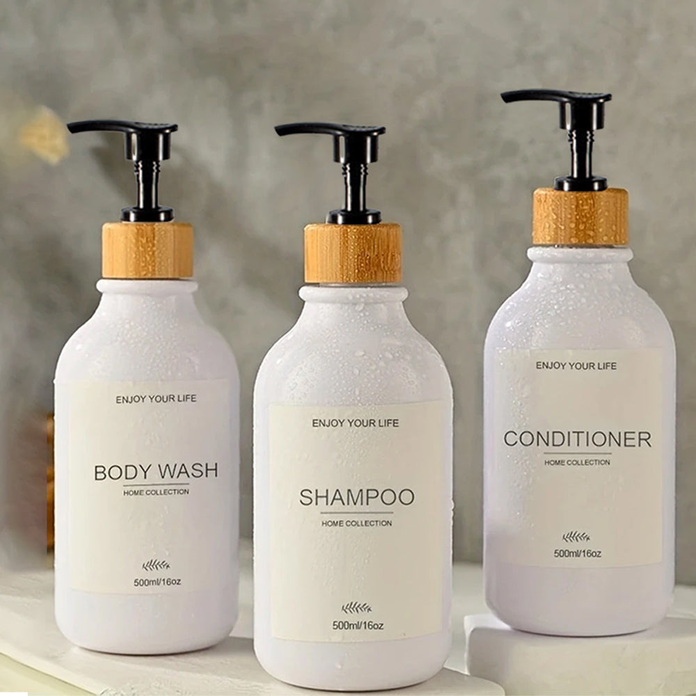 Plastic Empty-Refillable Pump Bottles Lotion Shampoo-Container
