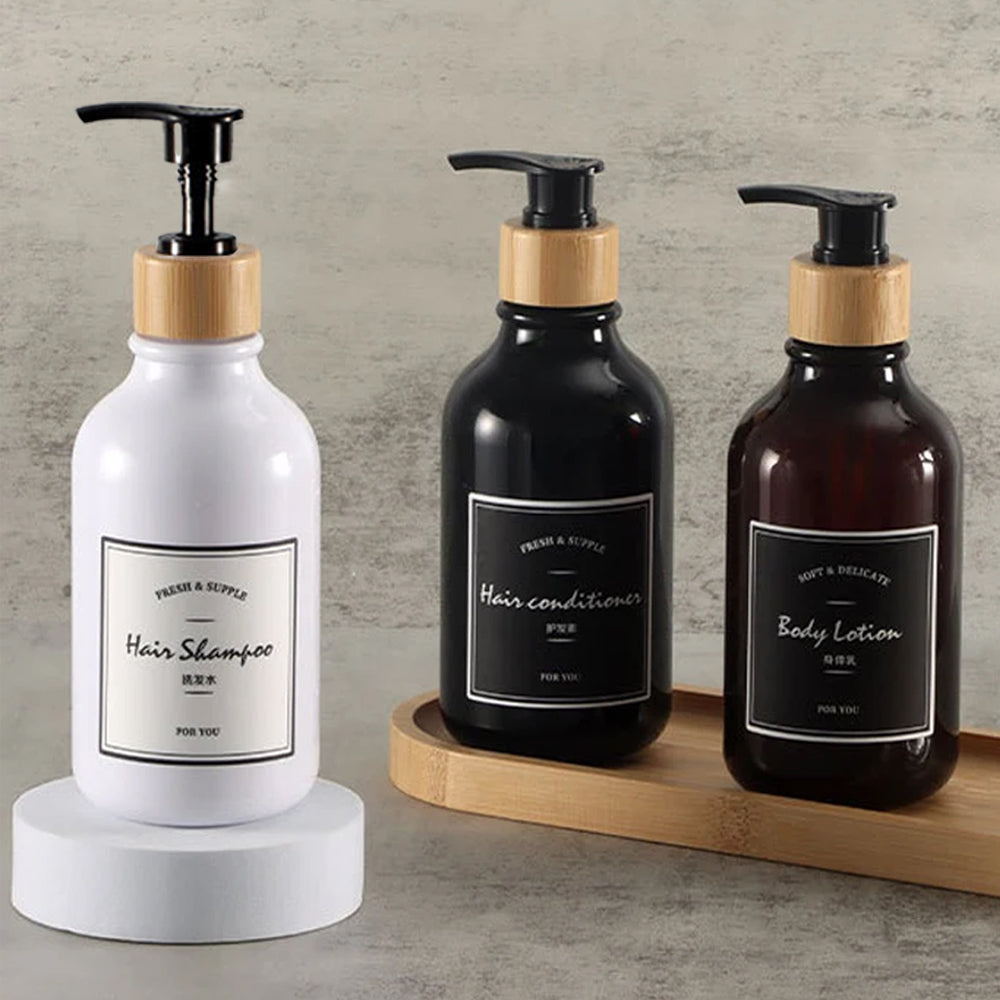Plastic Empty-Refillable Pump Bottles Lotion Shampoo-Container