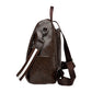 Women PU Leather Anti-theft Travel Backpack