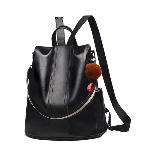 Women PU Leather Anti-theft Travel Backpack