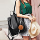 Women PU Leather Anti-theft Travel Backpack
