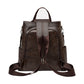 Women PU Leather Anti-theft Travel Backpack