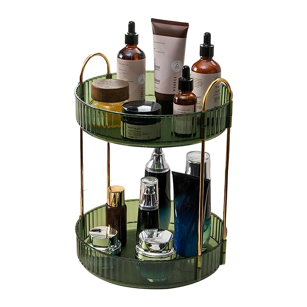 360 Degrees Rotating Makeup Organizer Cosmetics Storage Spinning Holder Rack
