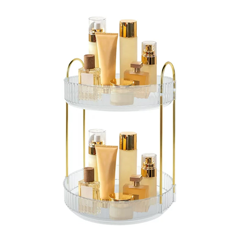 360 Degrees Rotating Makeup Organizer Cosmetics Storage Spinning Holder Rack