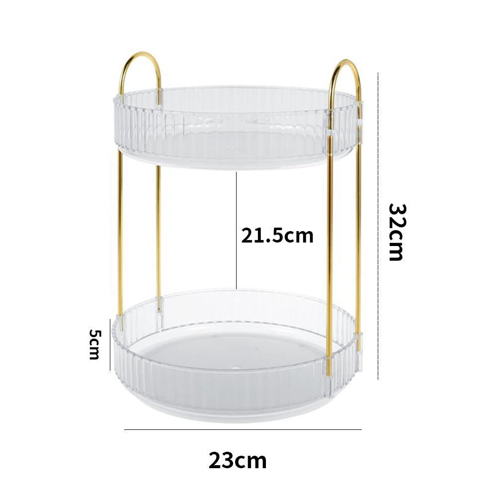 360 Degrees Rotating Makeup Organizer Cosmetics Storage Spinning Holder Rack