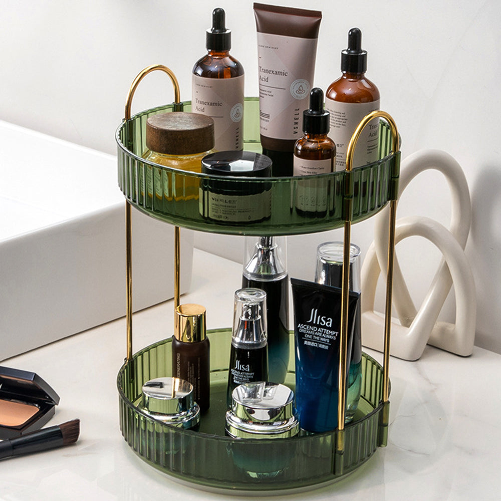 360 Degrees Rotating Makeup Organizer Cosmetics Storage Spinning Holder Rack