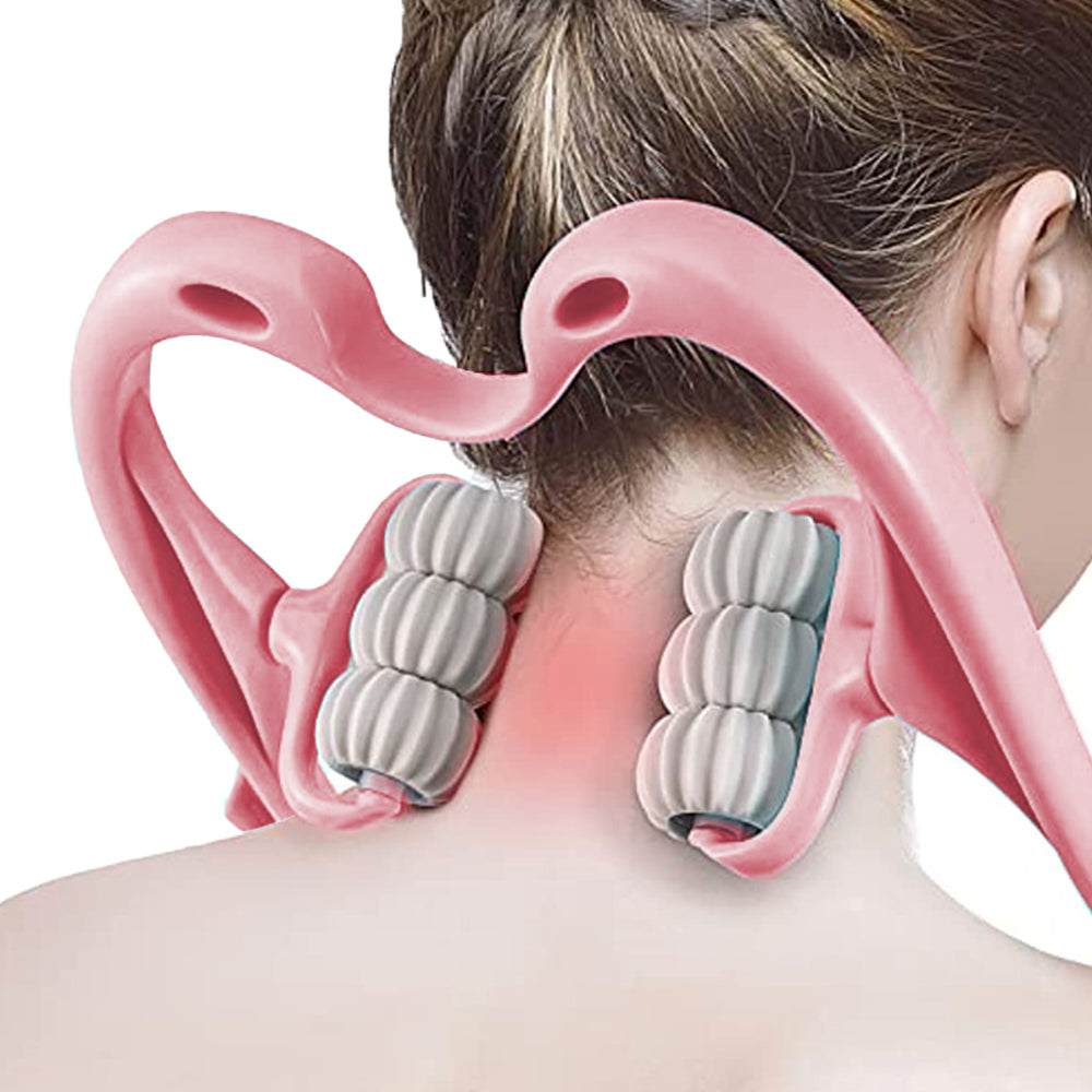 6-Roller Hand Neck Shoulder Massager Handheld Massager