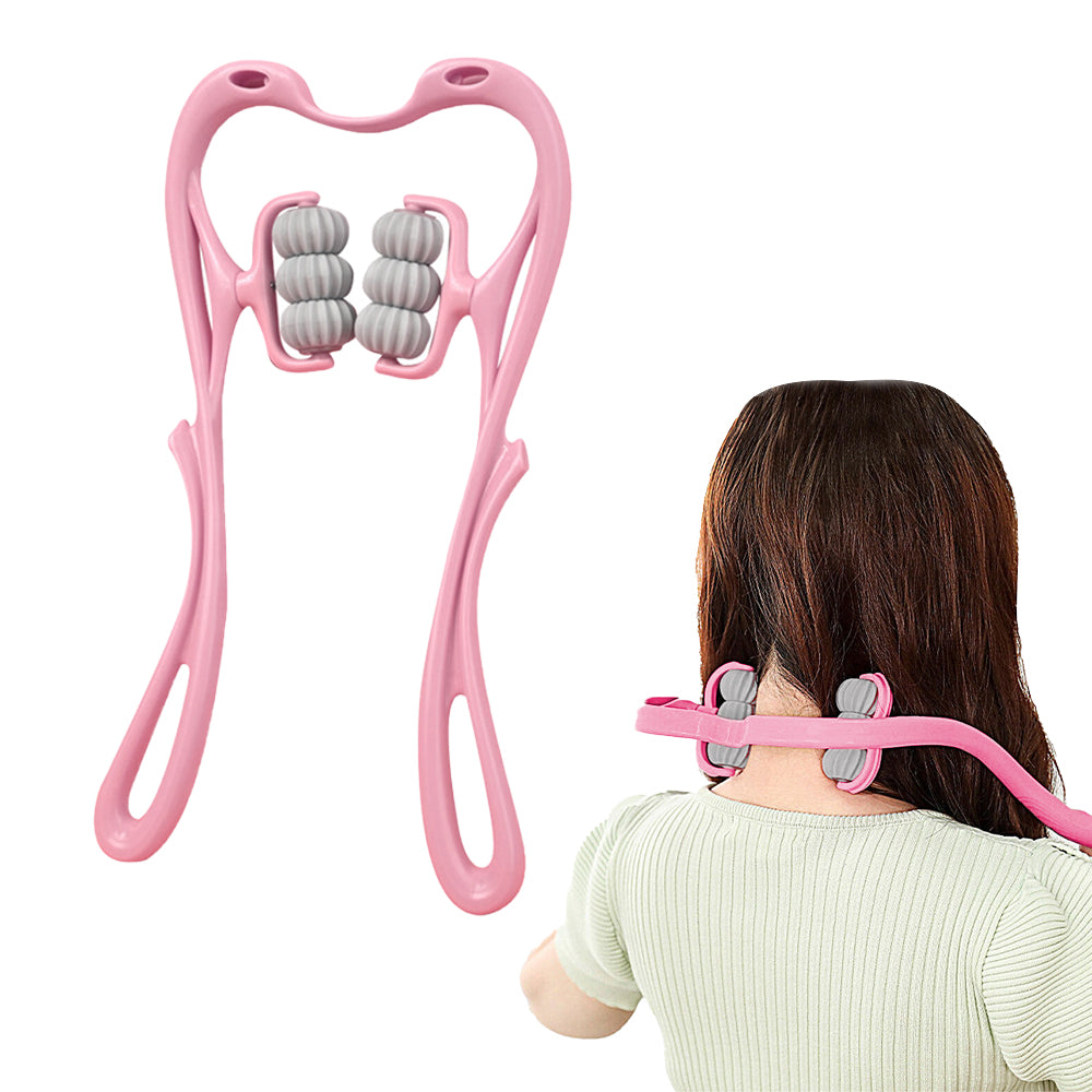 6-Roller Hand Neck Shoulder Massager Handheld Massager