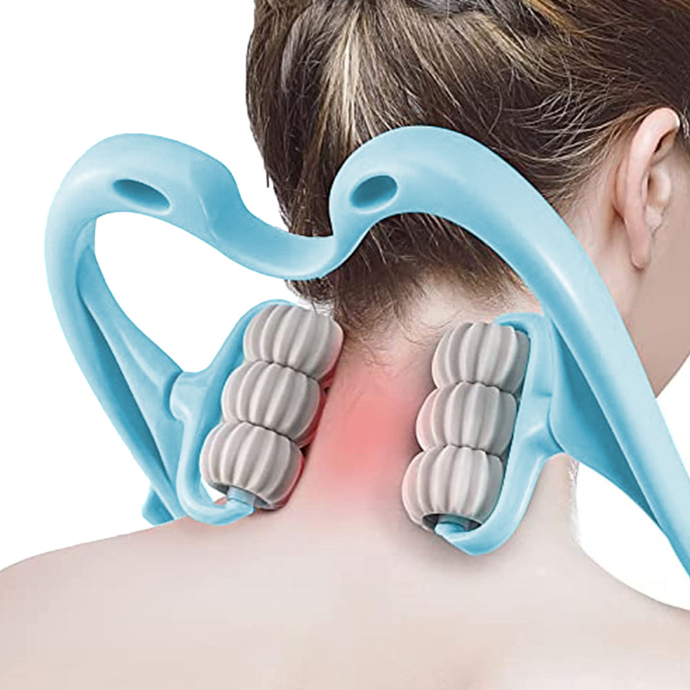 6-Roller Hand Neck Shoulder Massager Handheld Massager