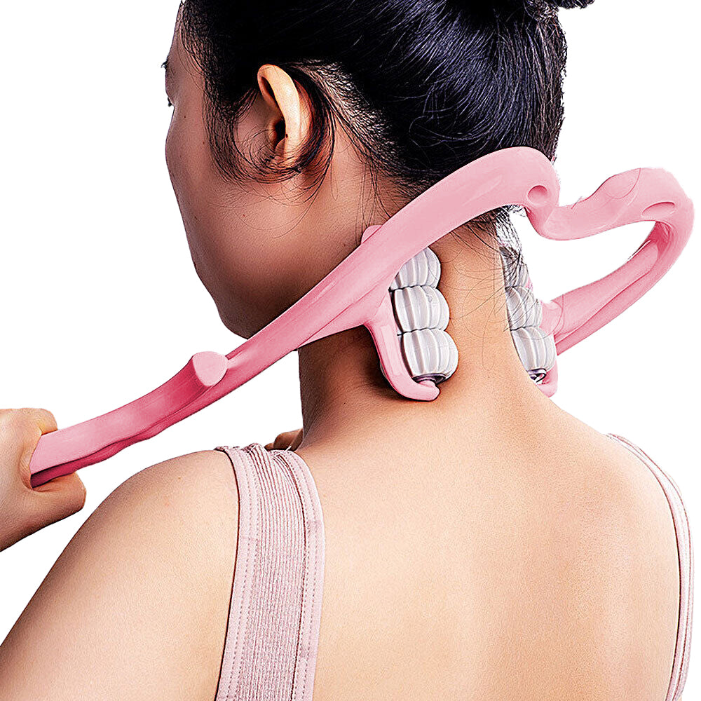 6-Roller Hand Neck Shoulder Massager Handheld Massager