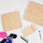 Crochet Blocking Board with 8 Rod Pins for Knitting and Crocheting