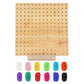 Crochet Blocking Board with 8 Rod Pins for Knitting and Crocheting