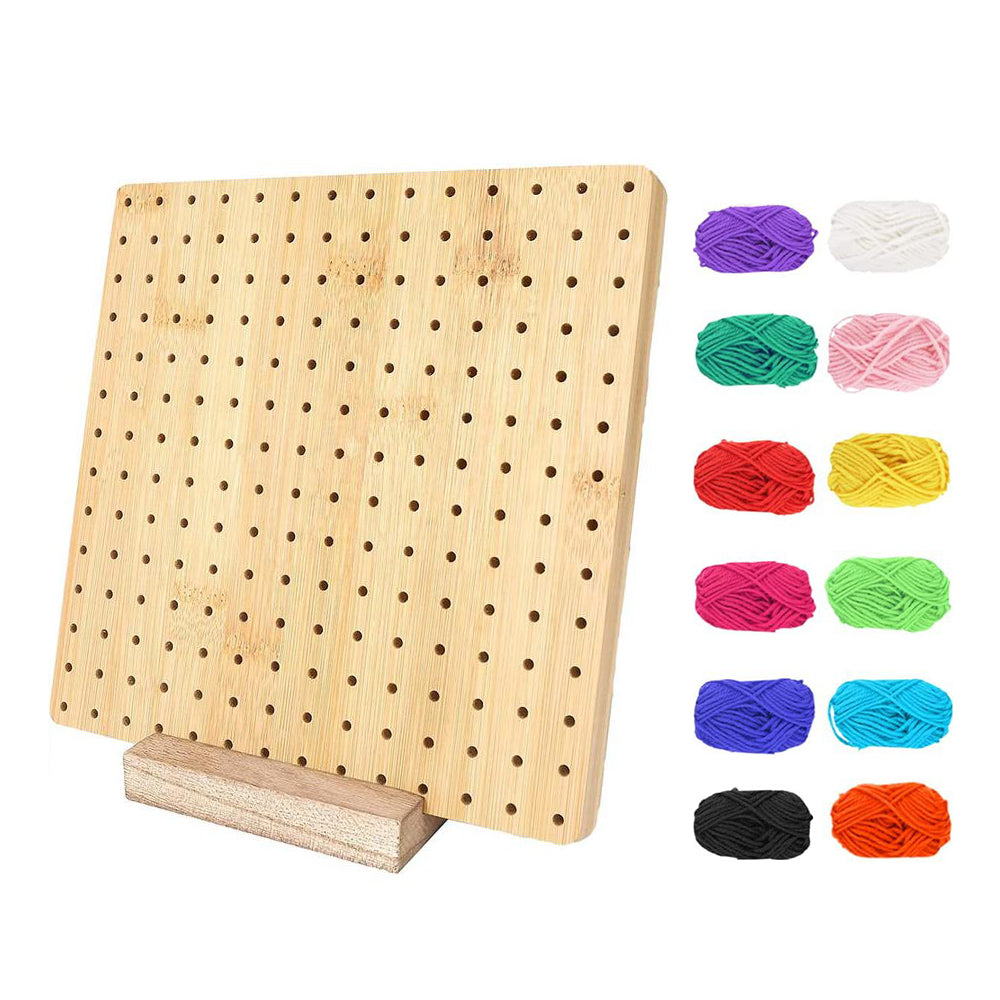 Crochet Blocking Board with 8 Rod Pins for Knitting and Crocheting