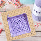 Crochet Blocking Board with 8 Rod Pins for Knitting and Crocheting