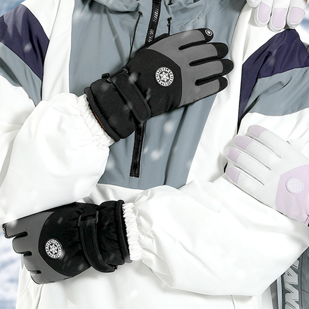Warm Plush Touch Screen Winter Ski Gloves Snow Gloves Riding Gloves-For Men