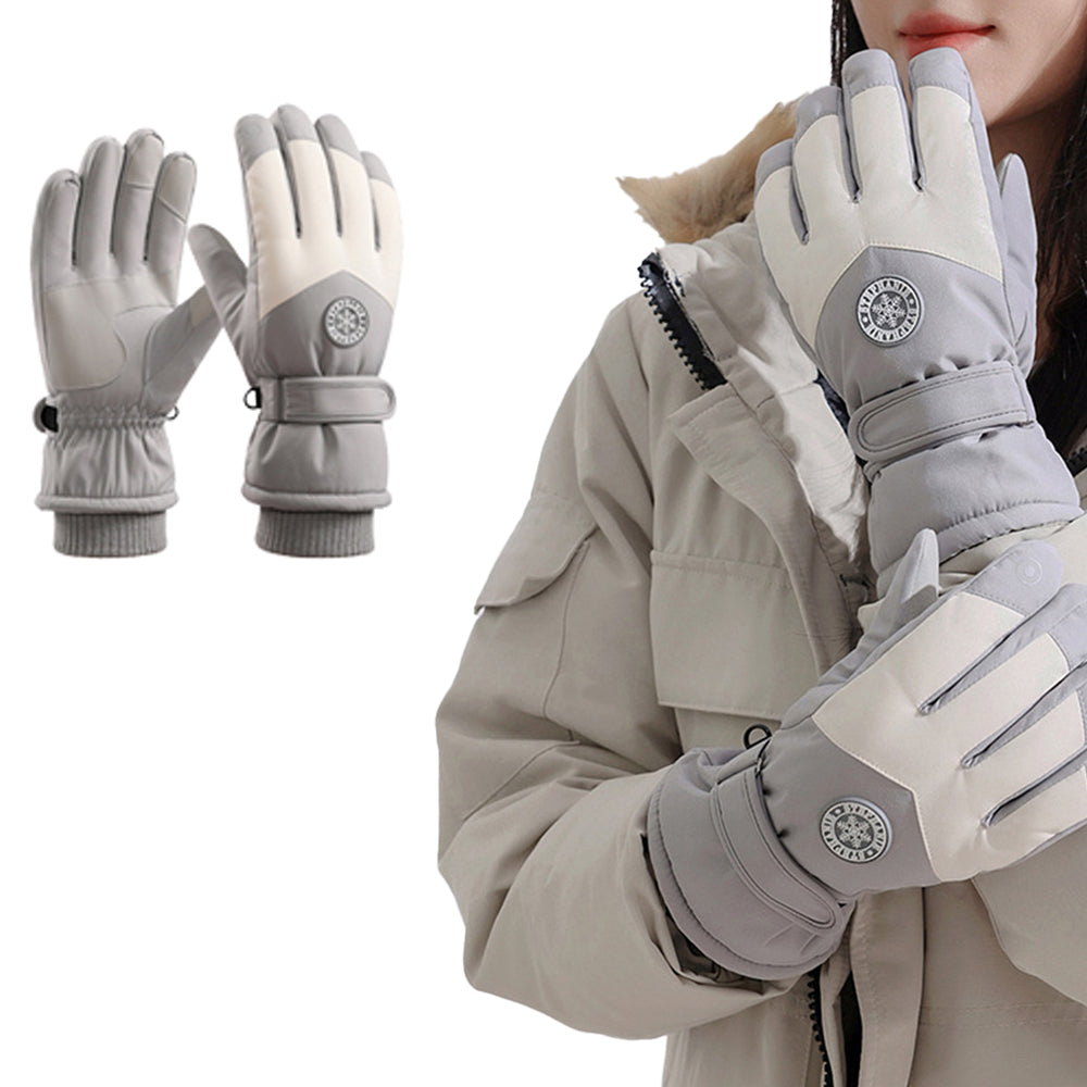 Warm Plush Touch Screen Winter Ski Gloves Snow Gloves Riding Gloves-For Women