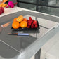 Clear Acrylic Anti-Slip Cutting Board with Edge for Kitchen Counter