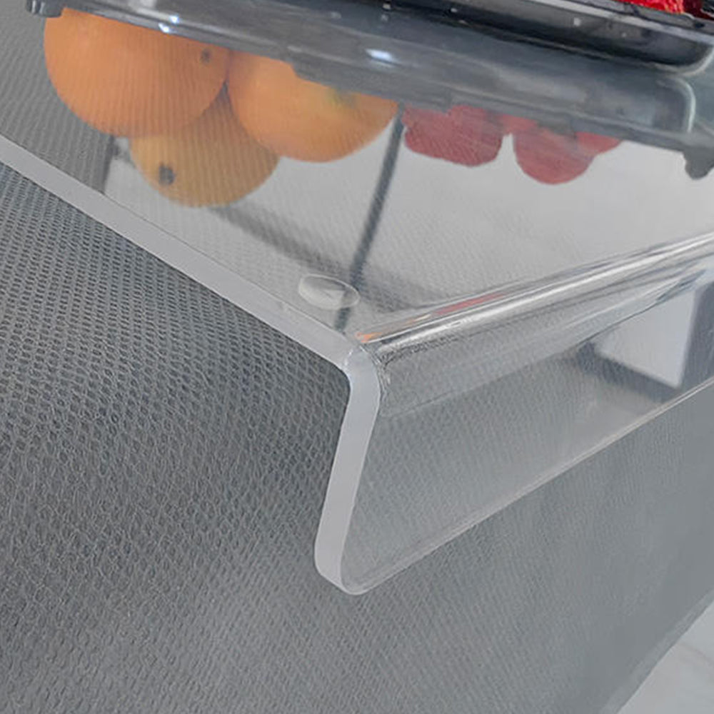 Clear Acrylic Anti-Slip Cutting Board with Edge for Kitchen Counter