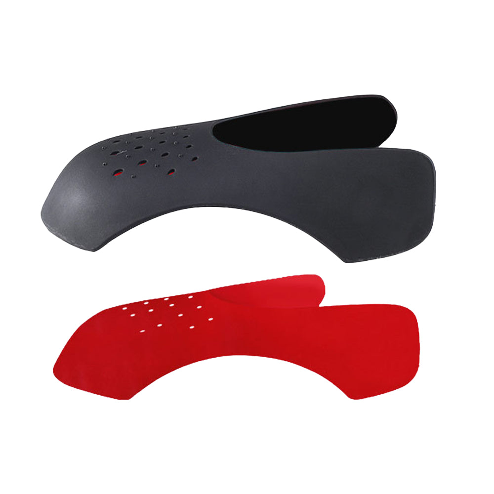 2Pairs Wrinkle-Resistant Shoe Shield Shoes Crease Protec-Black and Red