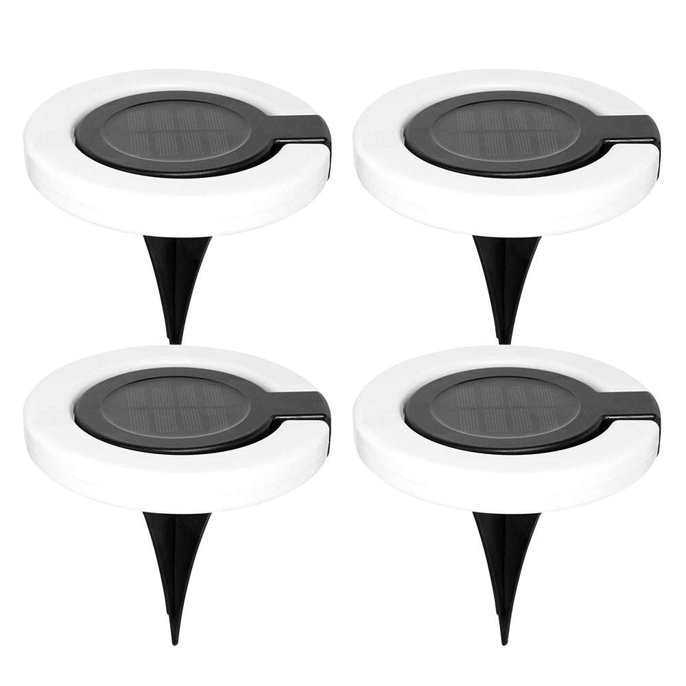 4Pcs 17LEDs Solar Power Ground Lights