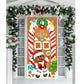 Christmas Santa Door Covers Xmas Wall Decor-Gingerbread Man