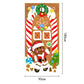 Christmas Santa Door Covers Xmas Wall Decor-Gingerbread Man