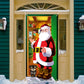 Christmas Santa Door Covers Xmas Wall Decor-Santa Claus