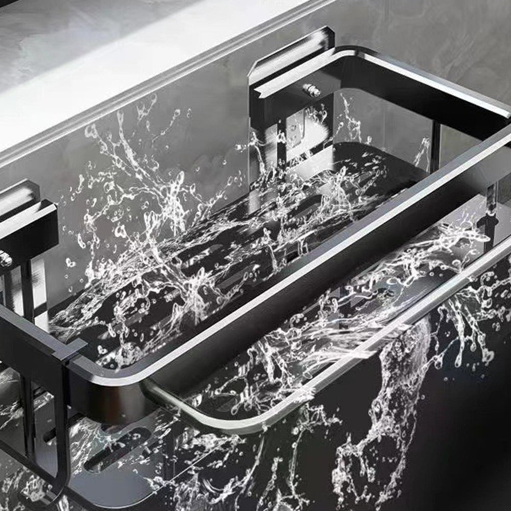 Wall Mounted Sink Drain Rack Bathroom Washing Rack Utensil Storage Rack