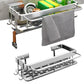 Wall Mounted Sink Drain Rack Bathroom Washing Rack Utensil Storage Rack