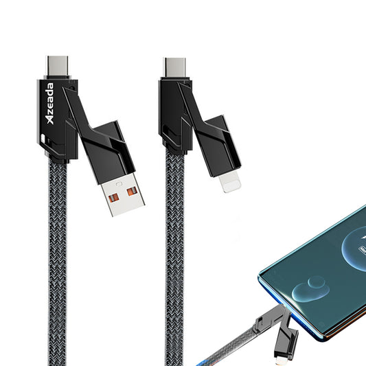 4-in-1 USB Cable Lightning Cable Charger Cord