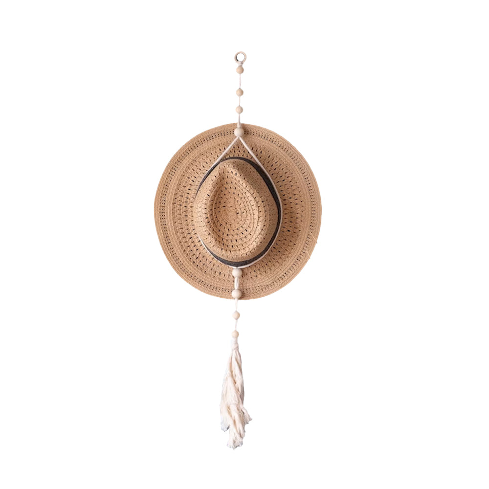 Bohemian Women Macrame  Hat Rack Organizer-1 Layer