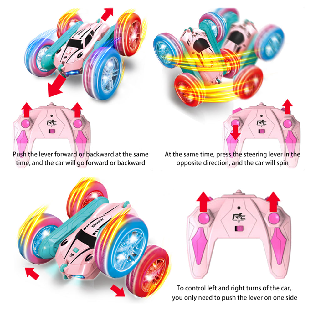 4WD Remote Control Double-Sided Rotation Car Toy