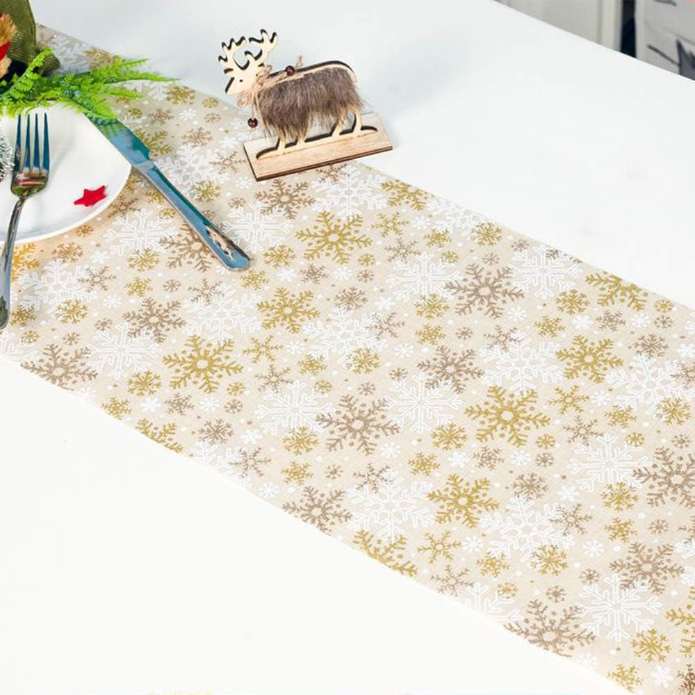 Christmas Table Runner Xmas Decor Cloth Cover