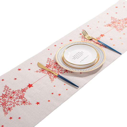 Christmas Table Runner Xmas Decor Cloth Cover