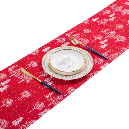 Christmas Table Runner Xmas Decor Cloth Cover
