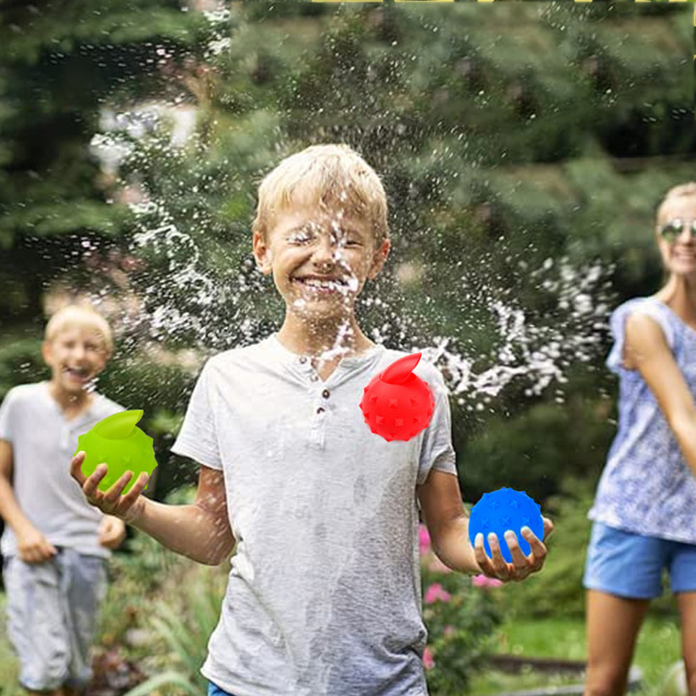 16Pcs Reusable Quick Fill Water Balloons Bombs Water Fight Toy for Kids Adults-Raised Points Ball