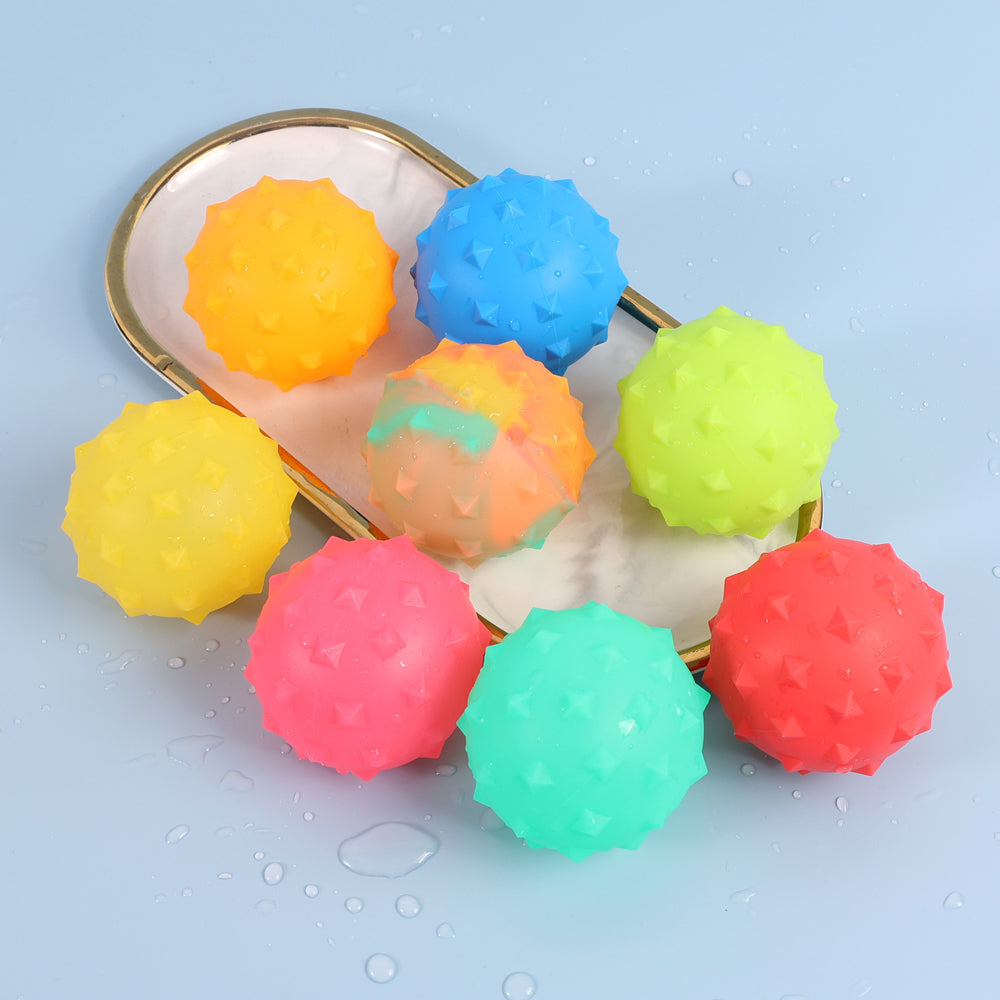 16Pcs Reusable Quick Fill Water Balloons Bombs Water Fight Toy for Kids Adults-Raised Points Ball